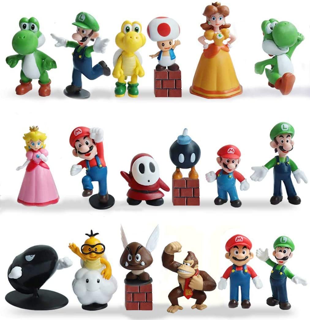 mario brothers figurines