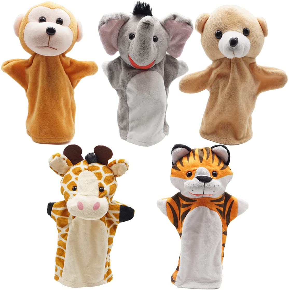 Yolococa Hand Puppets Animal Hand Party Toy for Kids, Soft Plush Puppet ...