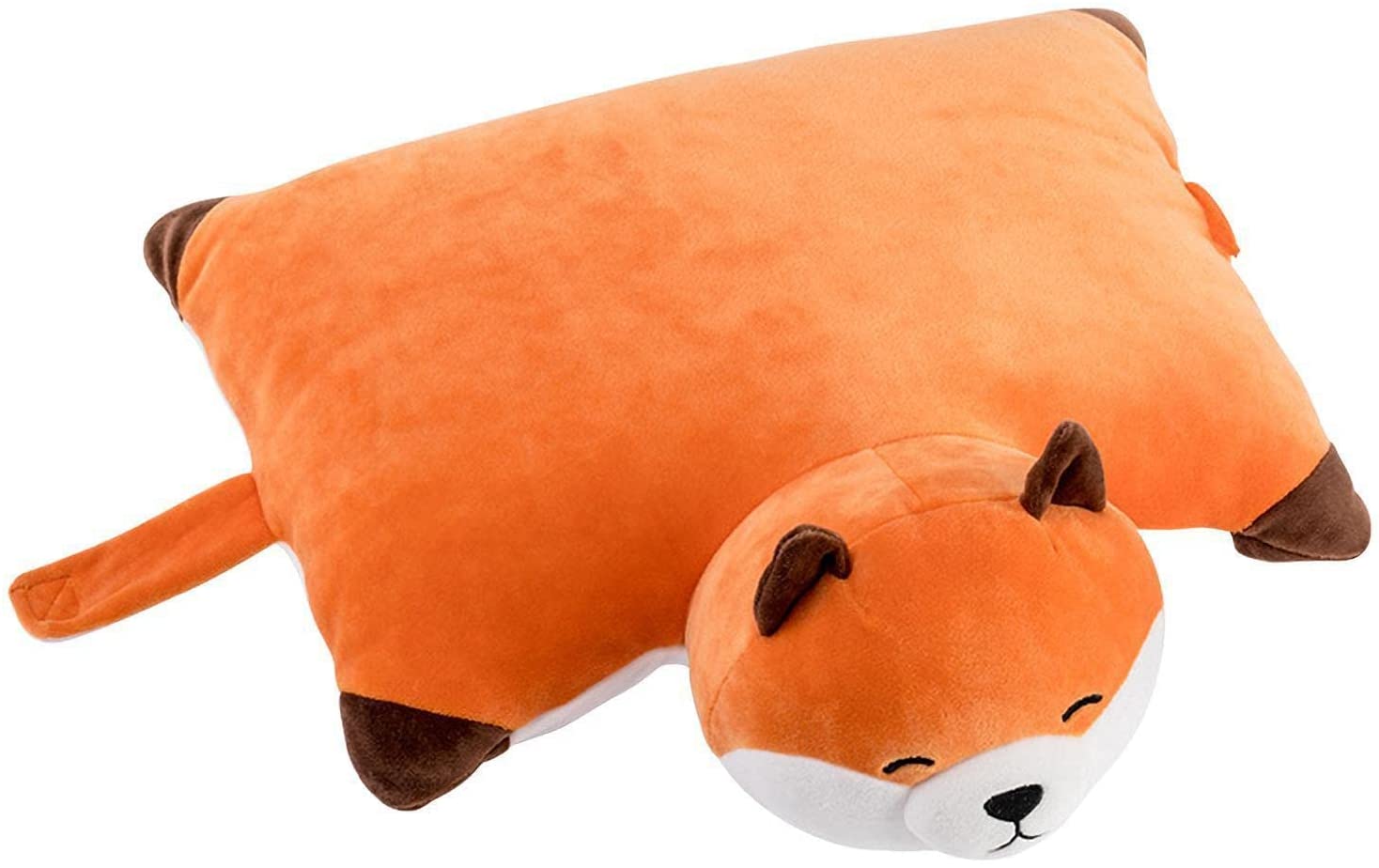 orange fox pillow pet