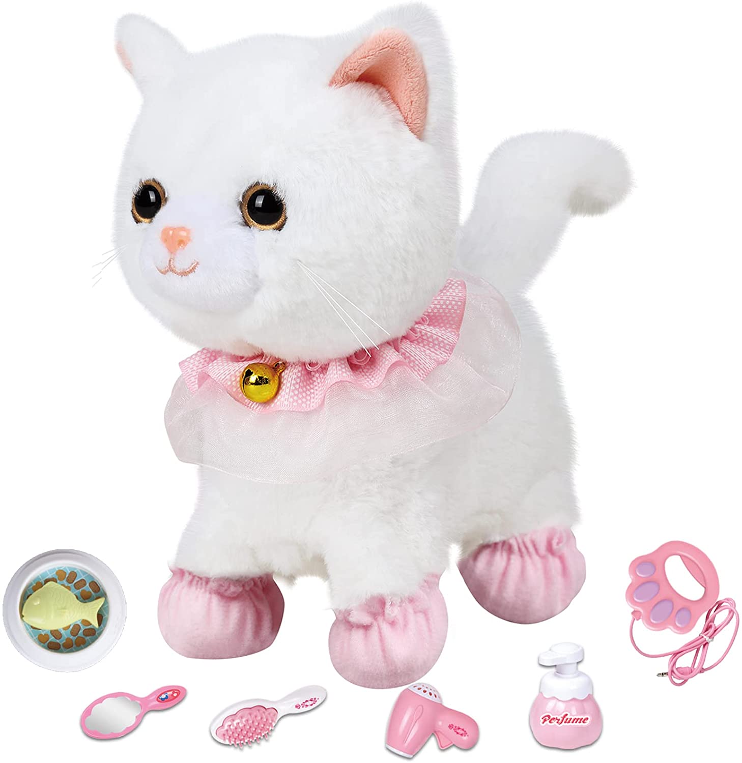 walking cat toy with leash