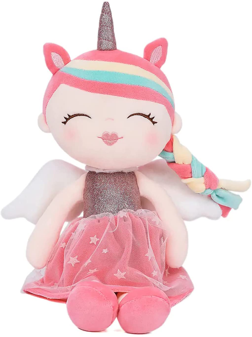 Baby Girls Soft Doll Plush Toy, Cute Cuddly Stuffed Toy Girl