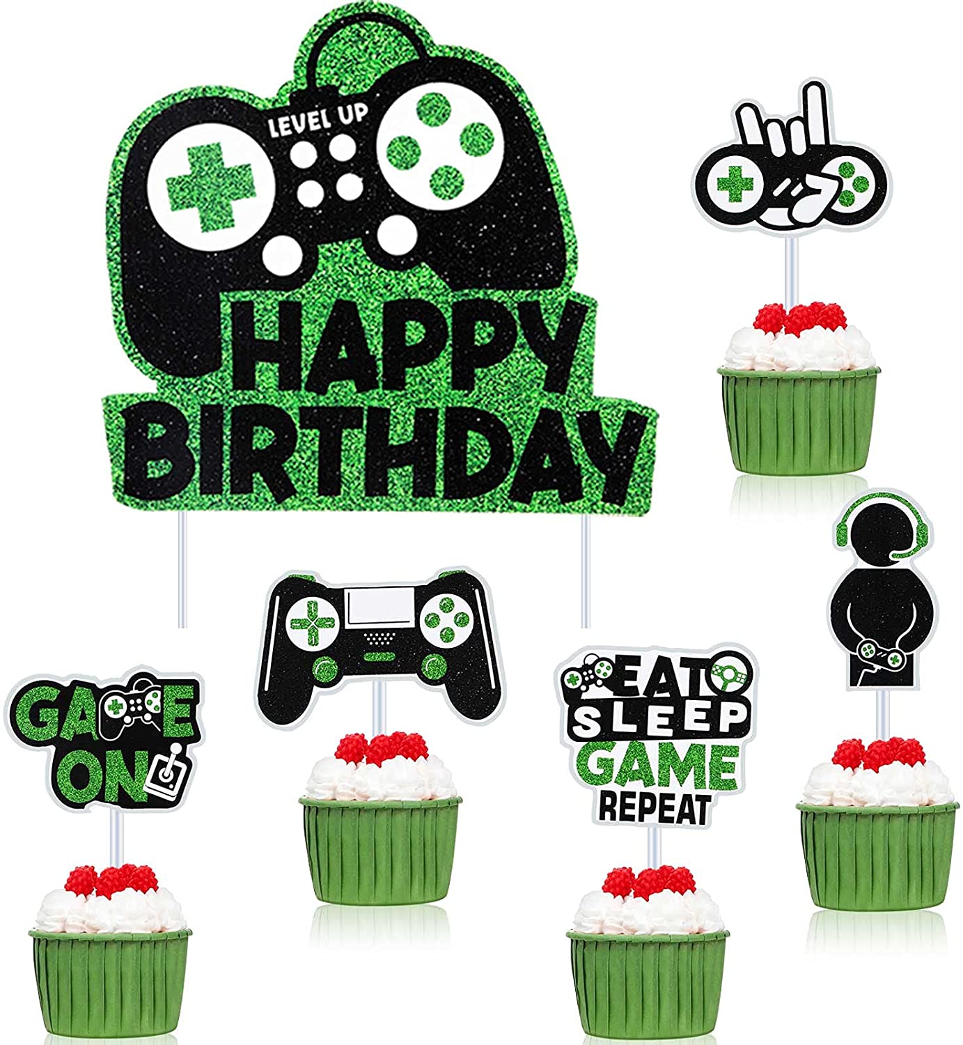 Video Game Birthday Cake Topper, Gaming Cake Topper, Gamer Birthday, G –  Party Perfect Boutique