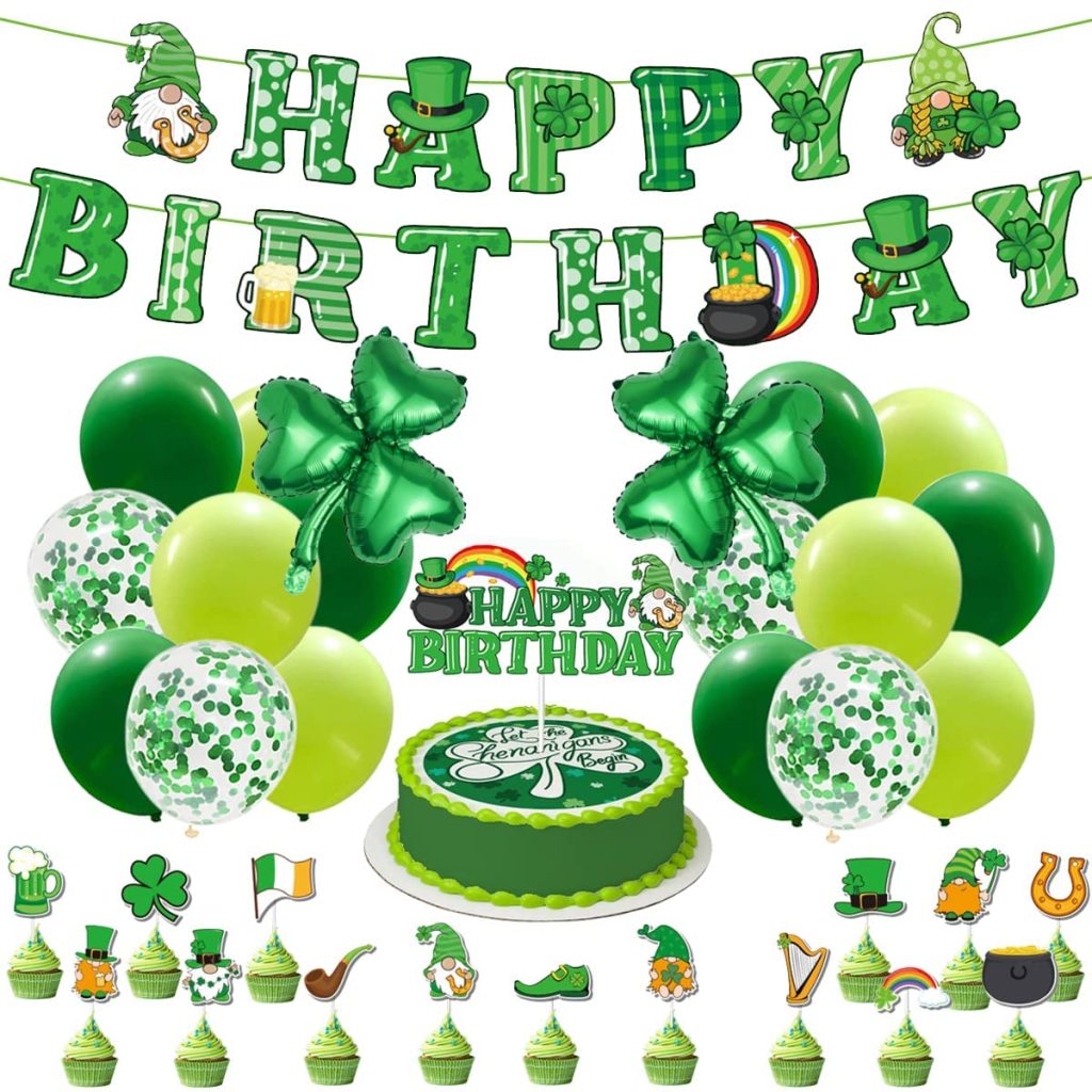 st patricks day birthday party decorations