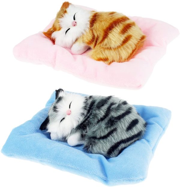 sleeping cat plush toy