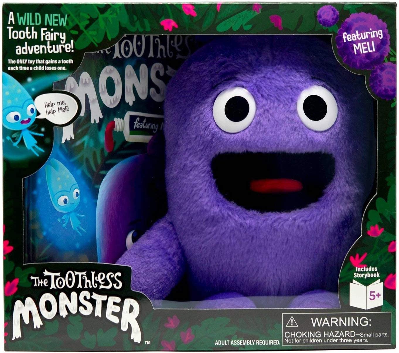 monster stuffed animal with teeth