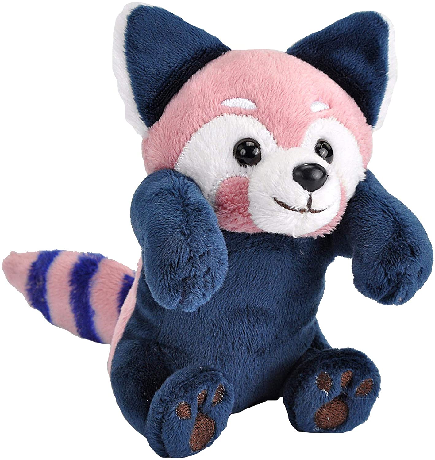 blue red panda plush