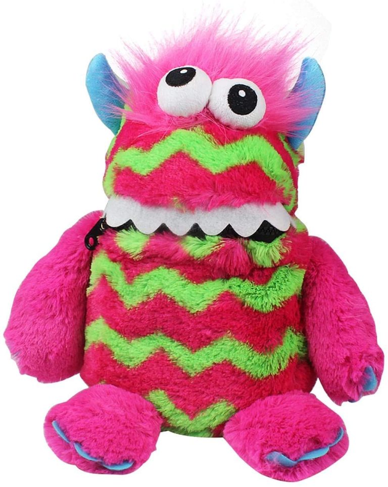 Worry Monster Soft Plush Toy Pink and Green Childrens Write Down Your ...