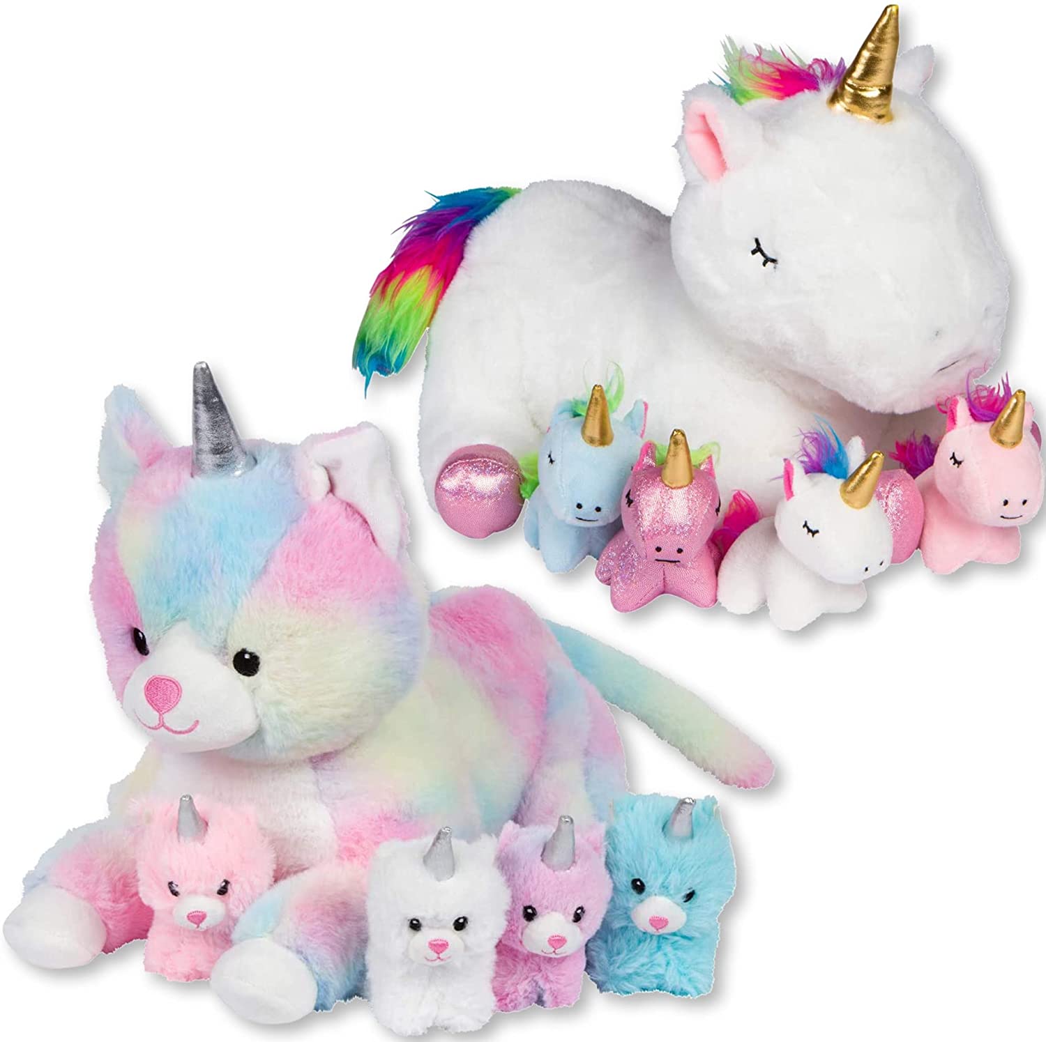 stuffed cat unicorn