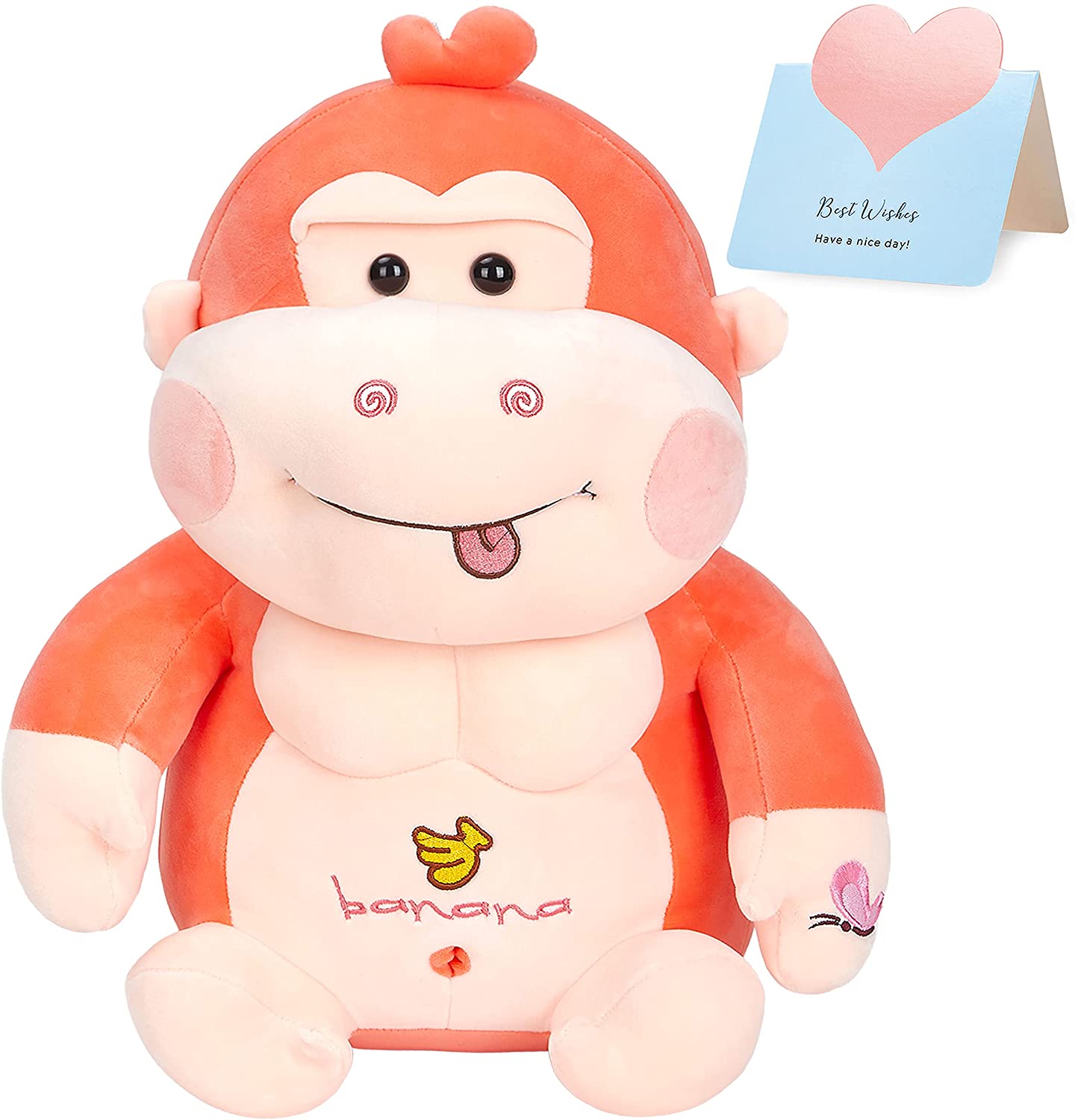 monkey stuffed animal pillow