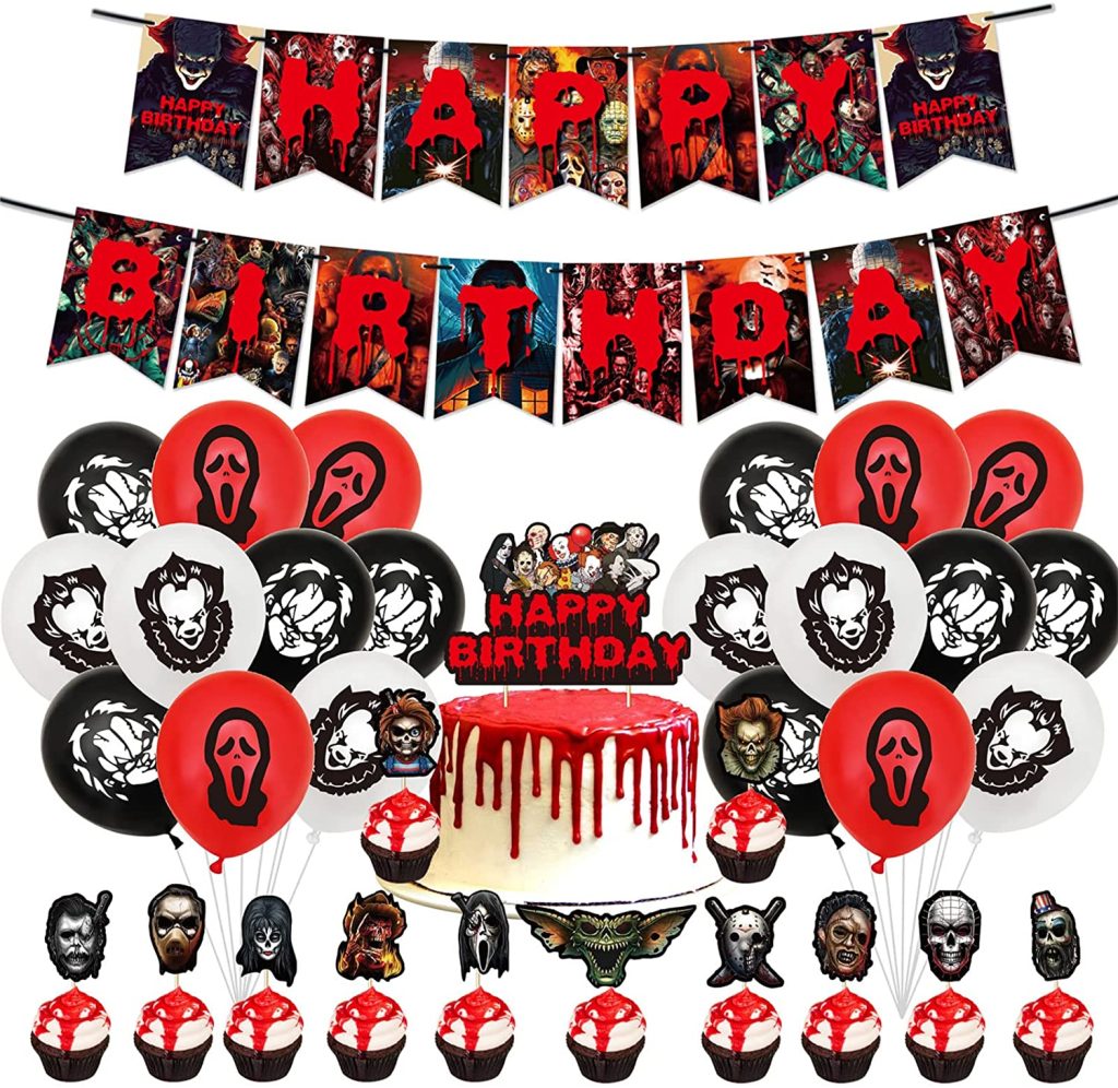 Horror Classic Movie Character Party Supplies Set, Horror Movie Party ...