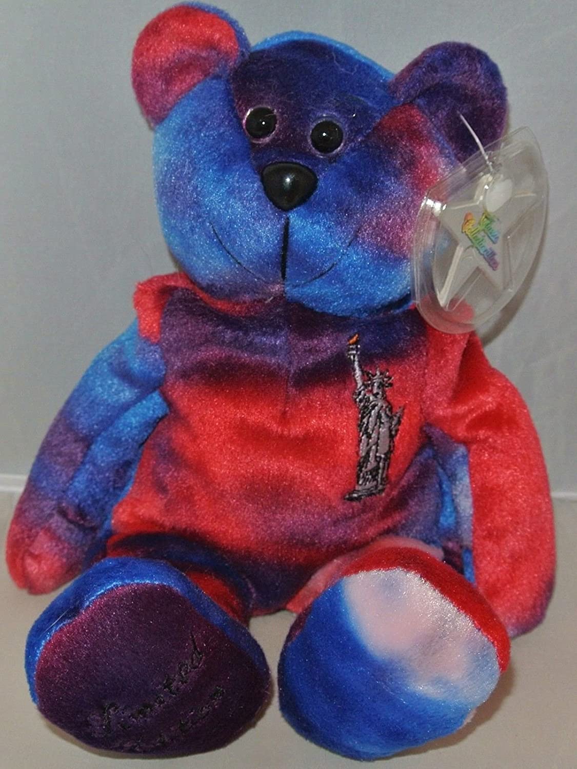 red with blue teddy bear