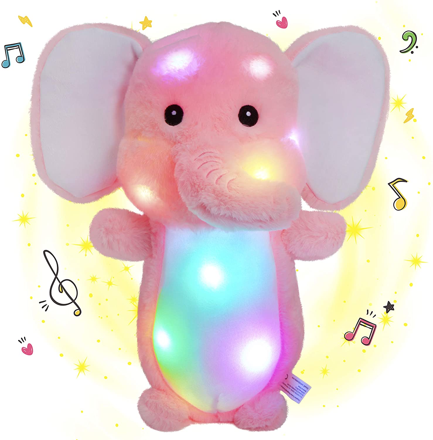 light up elephant stuffed animal