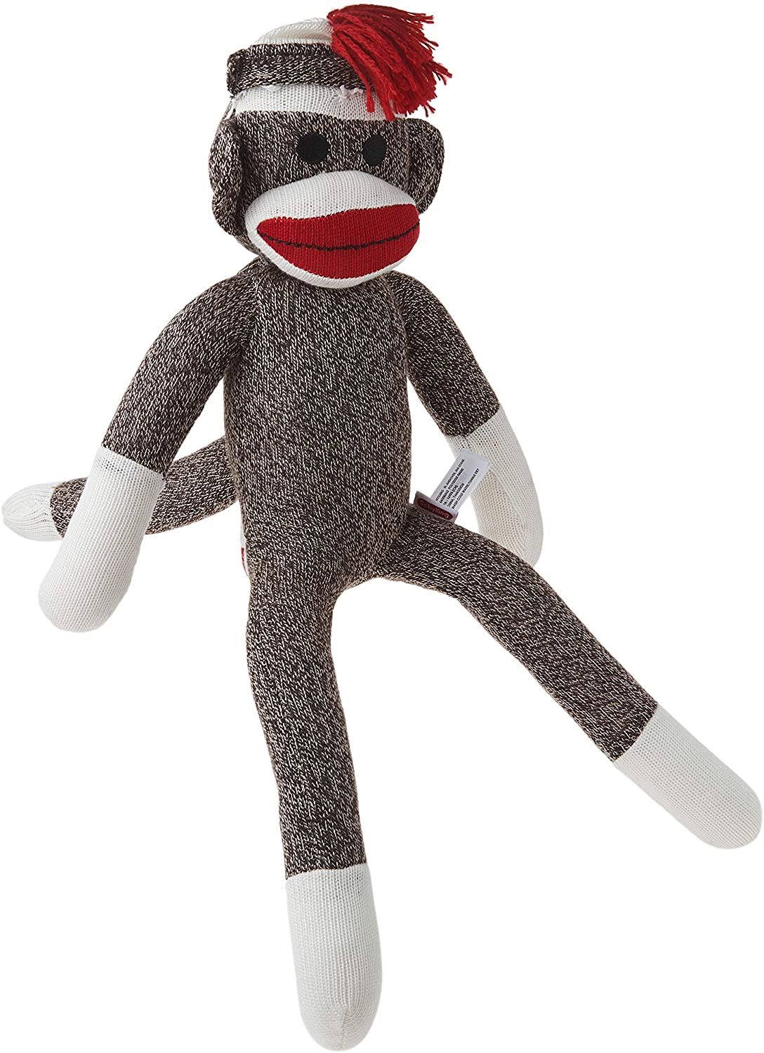 sock monkey puzzle plush