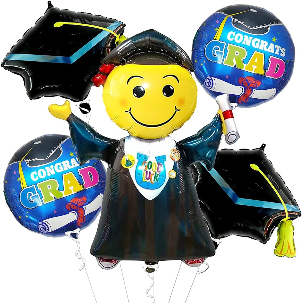 Giant Mylar Jumping Graduation Balloons – 40 Inch | Graduation Cap ...