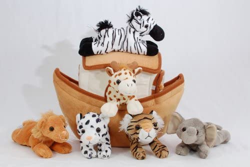 stuffed noah's ark with animals