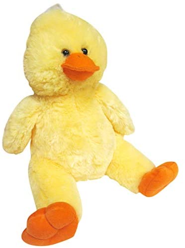 yellow fluffy duck toy