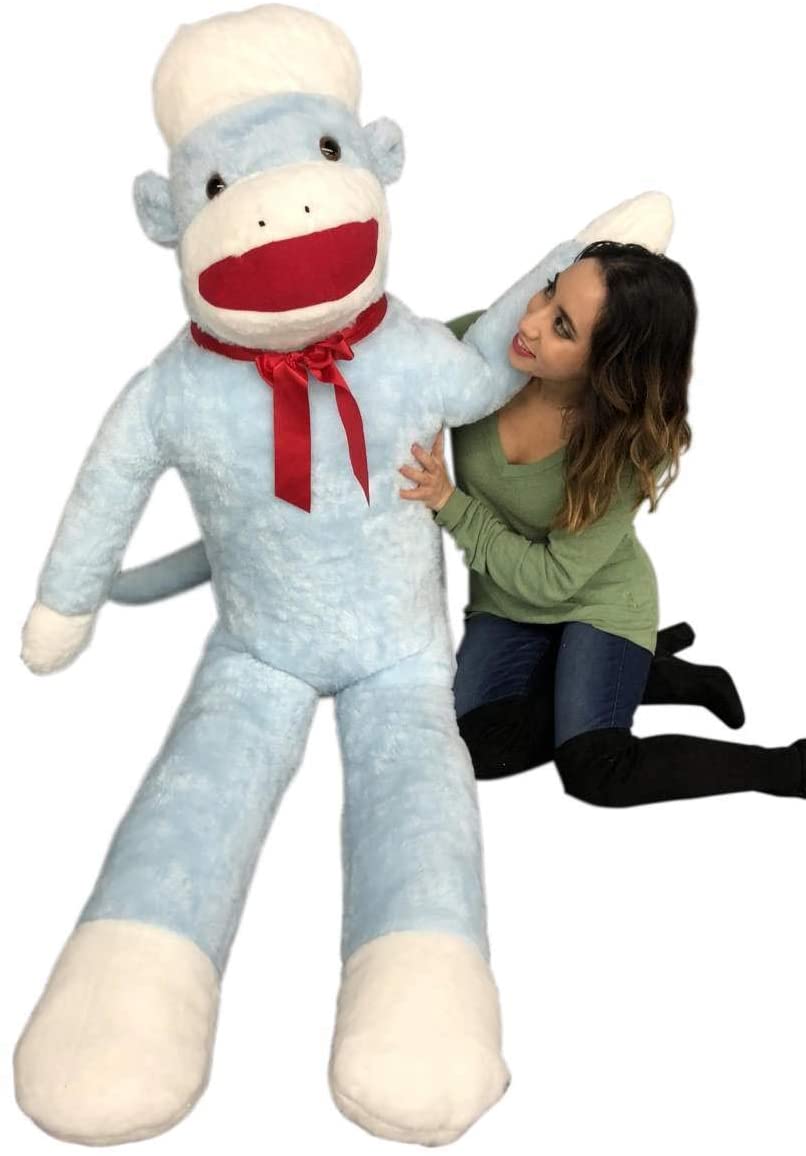 giant stuffed sock monkey