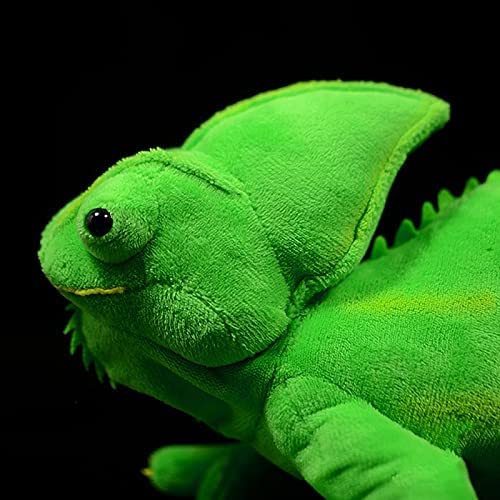 green chameleon plush