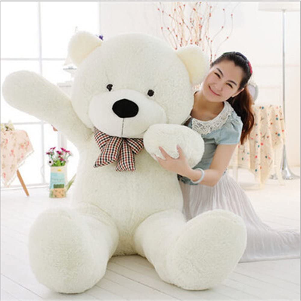 white stuffed teddy bear