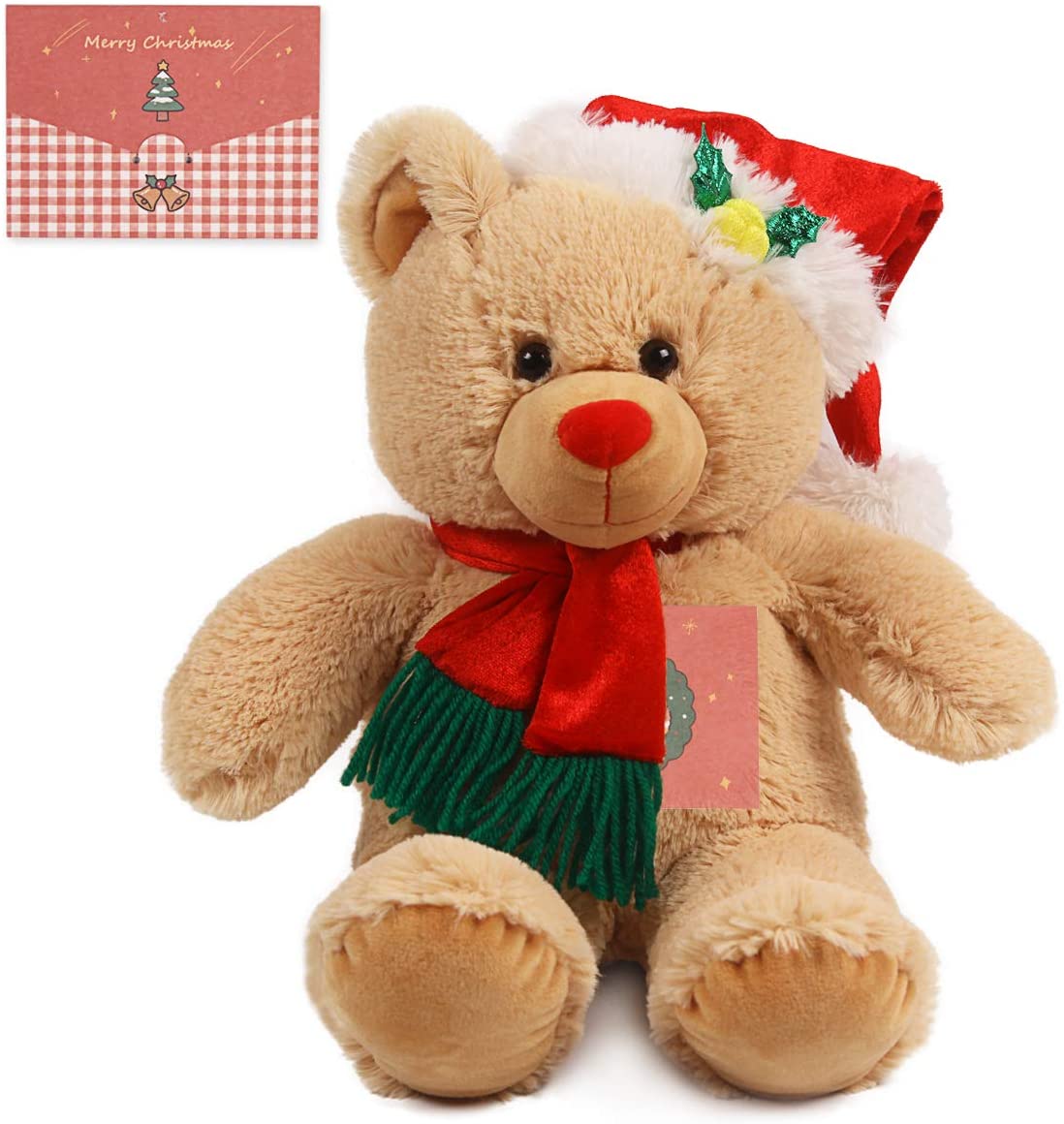 santa bear stuffed animal