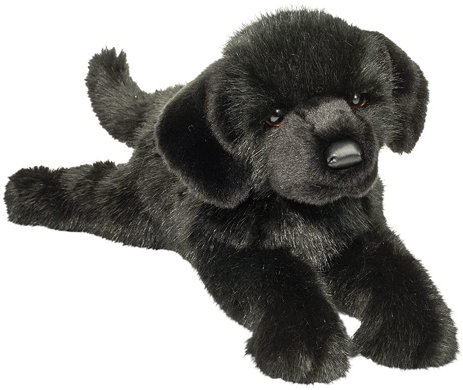 black dog plush