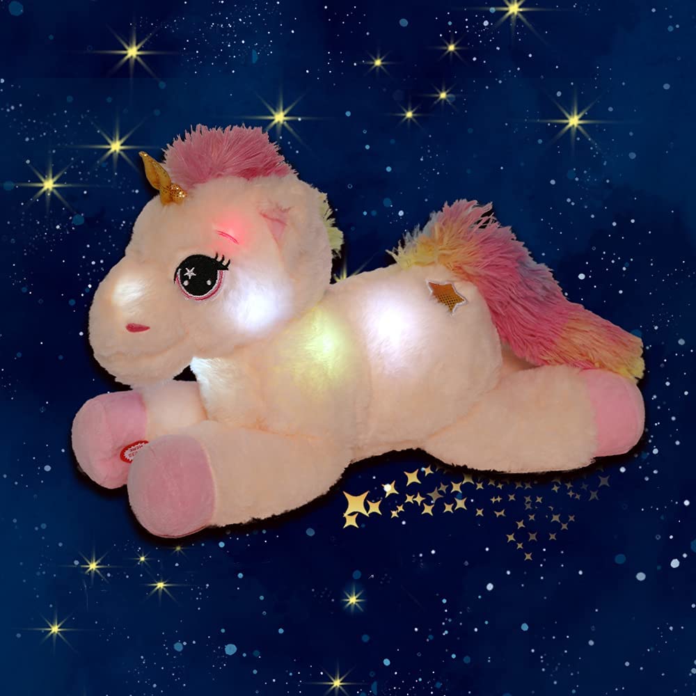 light up stuffed unicorn