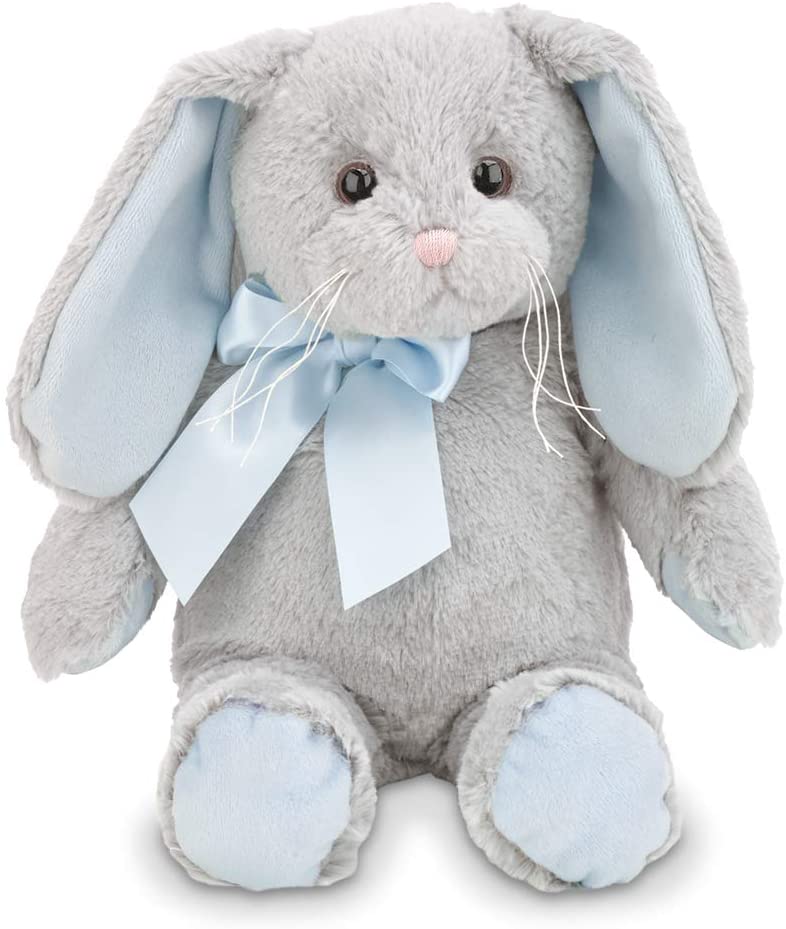 blue stuffed rabbit