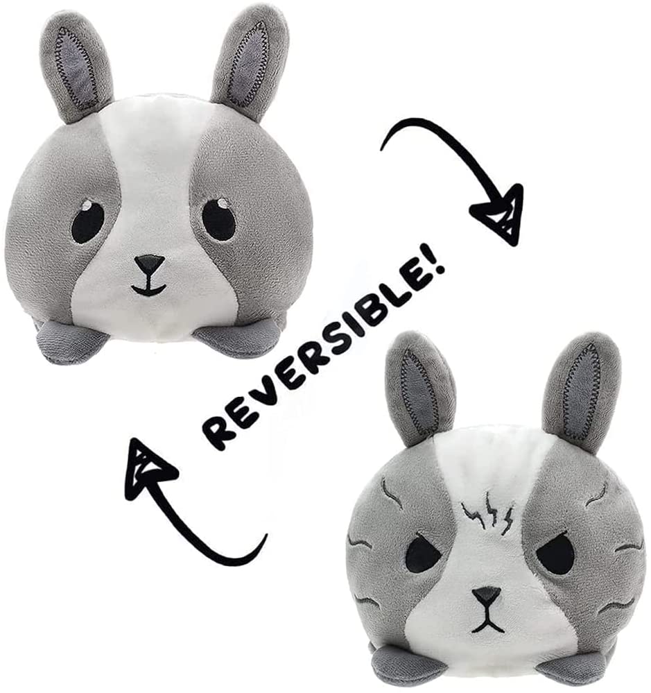 reversible bunny plush