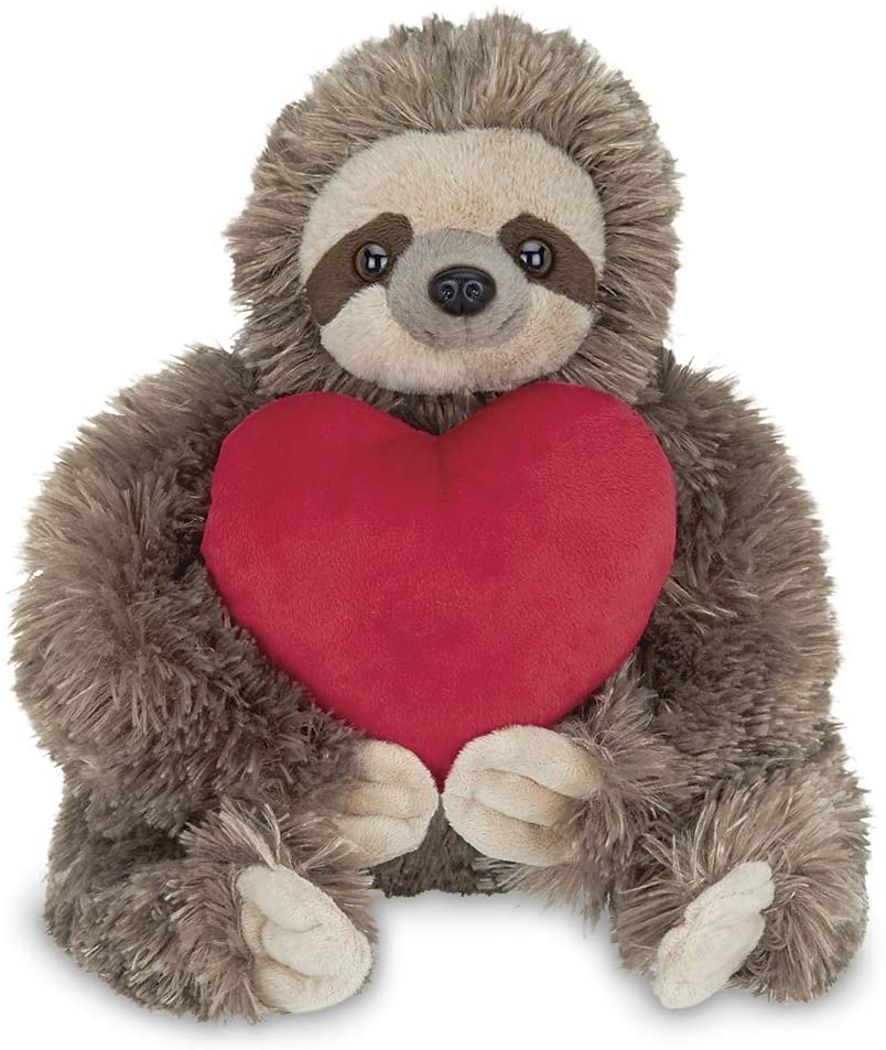 stuffed animal holding a heart