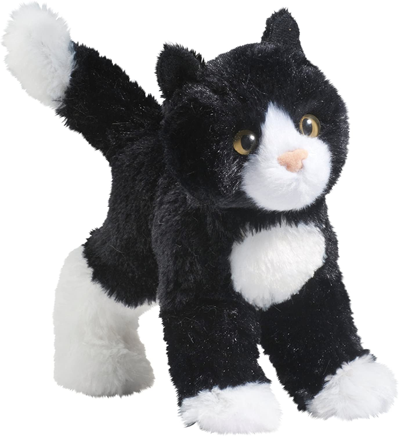 black and white cat teddy