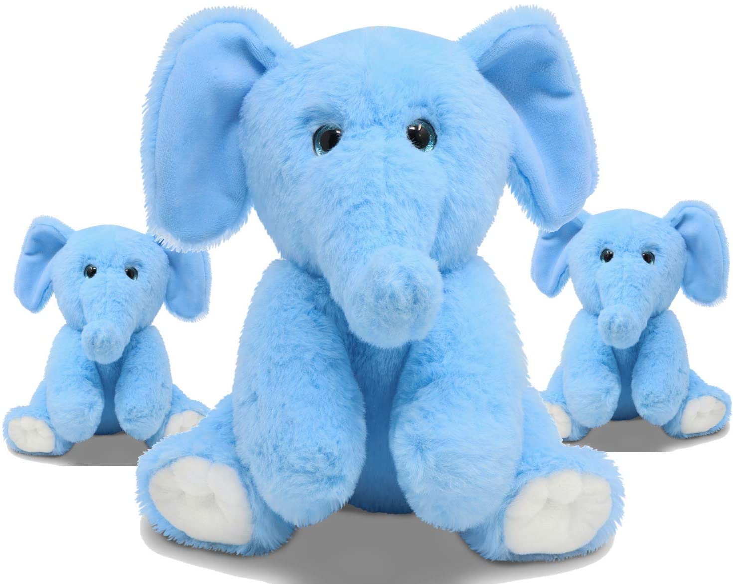 blue stuffed animal elephant