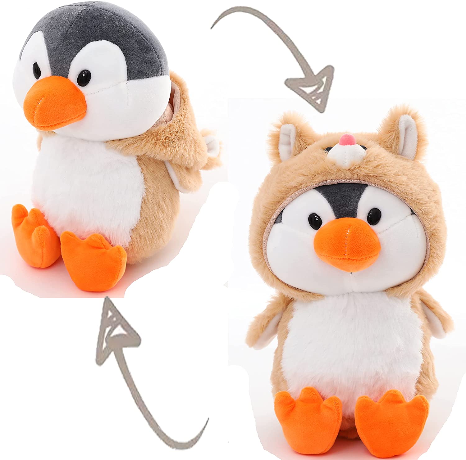 cats cafe penguin plush