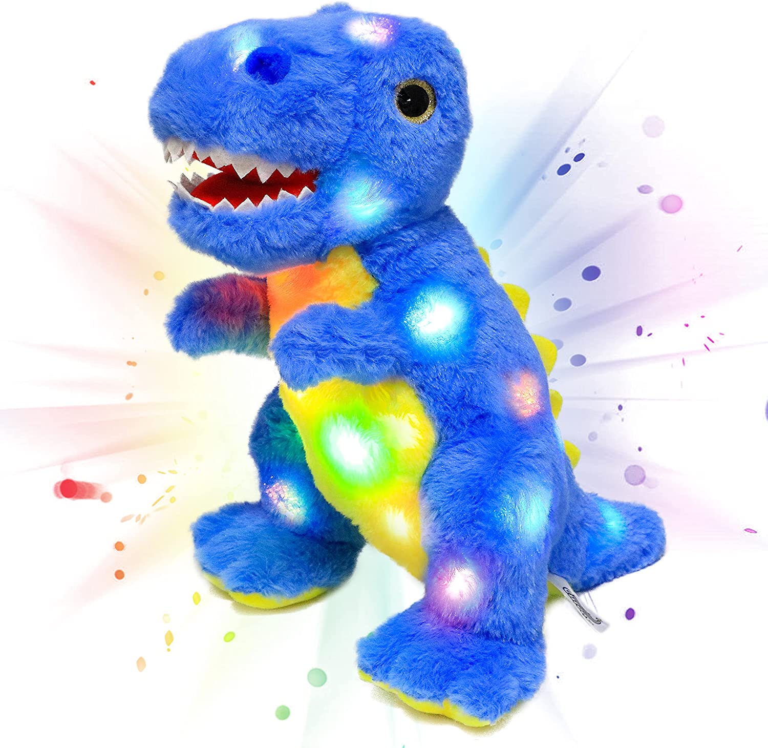 light up plush dinosaur