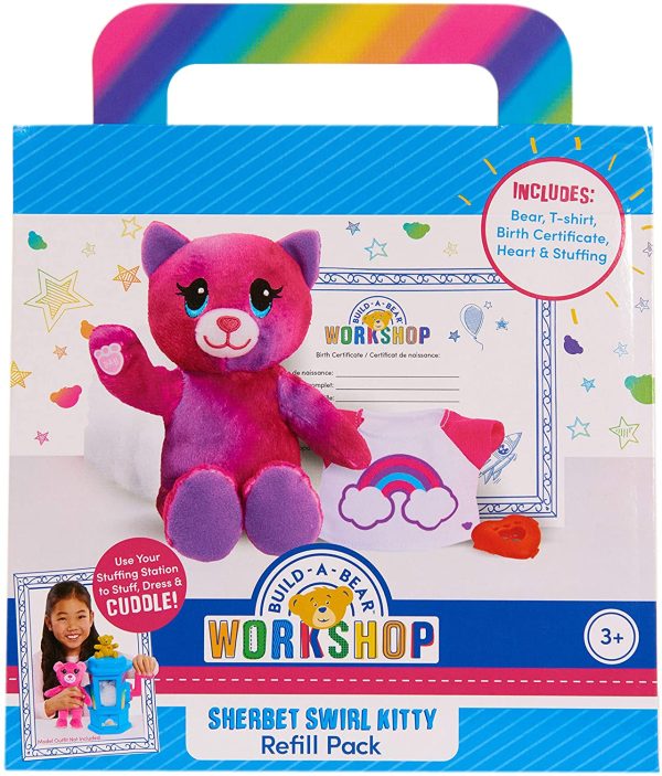 build a bear refill plush rainbow bear