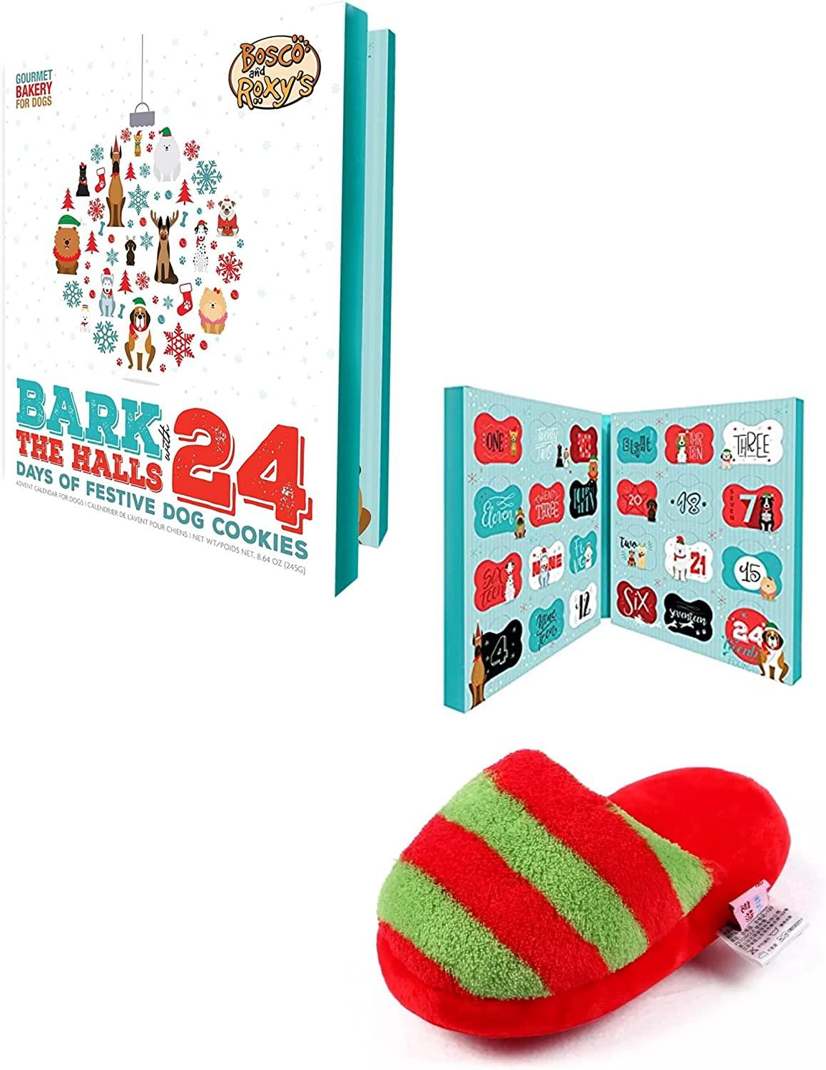 2022 Advent Calendar For Dogs, Healty Treats Holiday Squeaky Toy