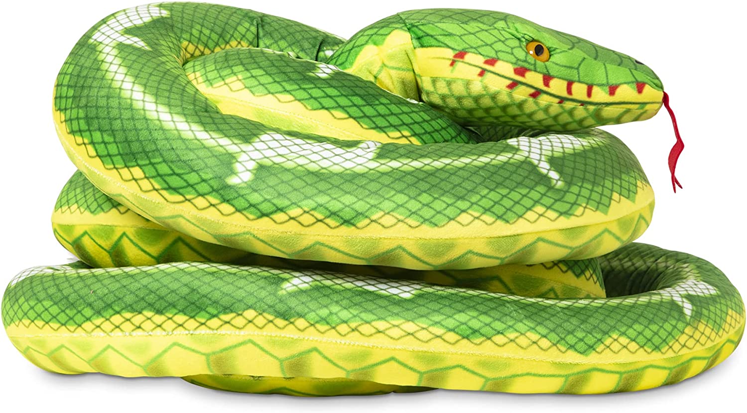 Giant Boa Constrictor – Lifelike Stuffed Animal Snake (Over 14 Feet ...