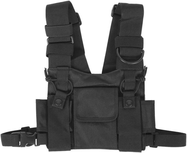 Radio Chest Harness Bag, Walkie Talkie Chest Front Pack Pouch Tactics ...