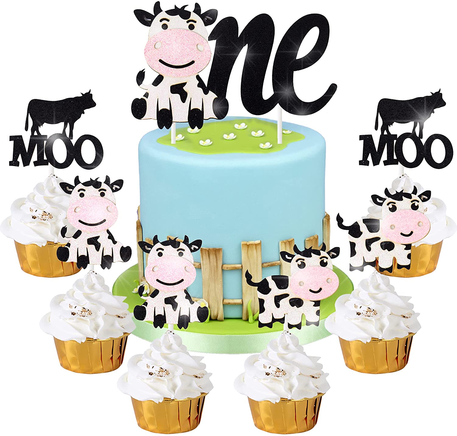 Cow Theme Cake - Johnnie Cupcakes